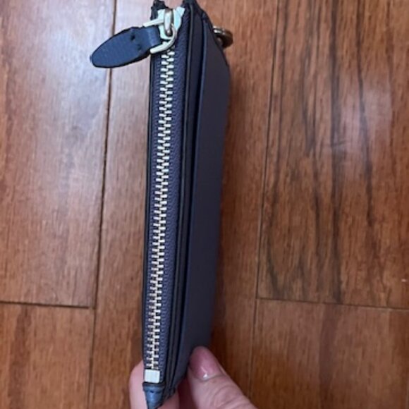 Henri Bendel Mini Leather Zip Coin Wallet - Picture 7 of 11